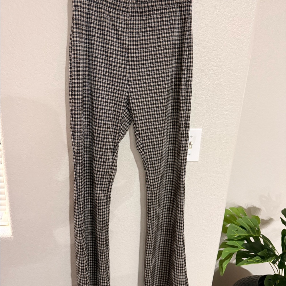 Checkered Black and White Pants